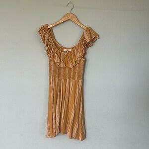Rip Curl Yellow Ruffled Summer Dress